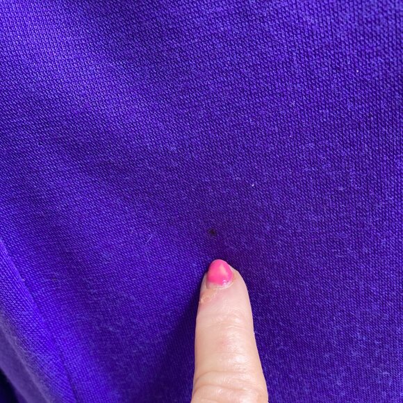 NEIMAN MARCUS Wool 70S DRESS Sz 10 Purple Vintage - Picture 11 of 11